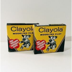 Vintage Crayola Modeling Clay New In Box Set Of 2 Binney Smith‎